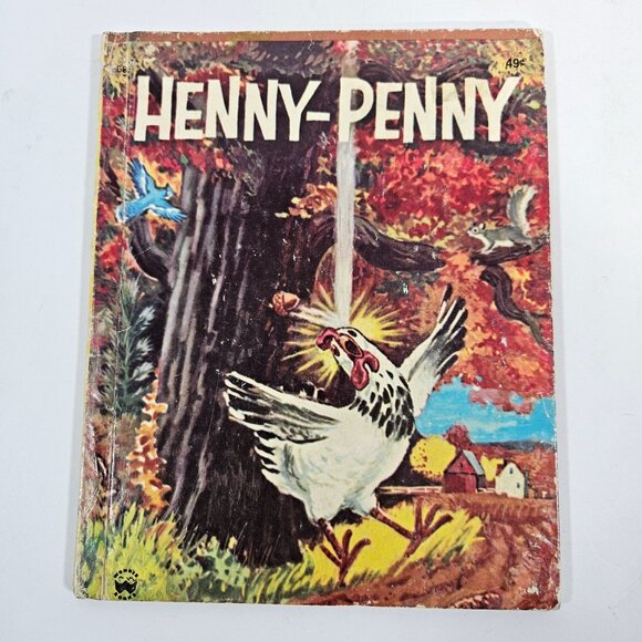 Vintage Wonder Books Lot of 8 Henny Penny Black Beauty Peter Cottontail 1950s - Picture 2 of 16